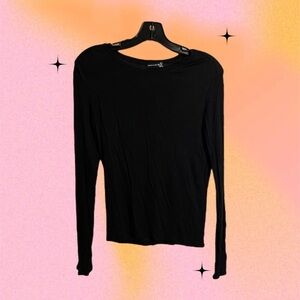 Black Long Sleeve Top